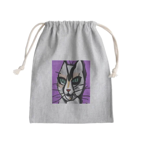 そのままの猫 Mini Drawstring Bag