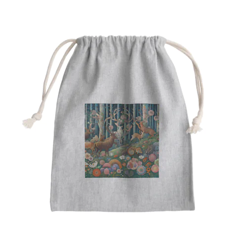 自然の中の平和な時間 Mini Drawstring Bag