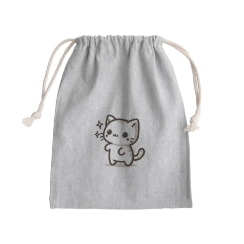 可愛いねこちゃん Mini Drawstring Bag