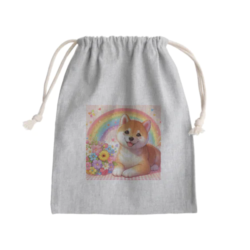 夢の中の柴犬 Mini Drawstring Bag