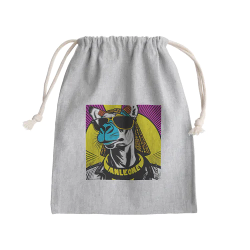 camelface Mini Drawstring Bag