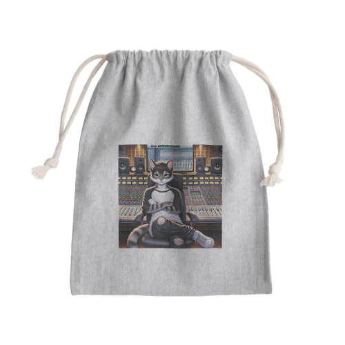 ミキサー猫A Mini Drawstring Bag