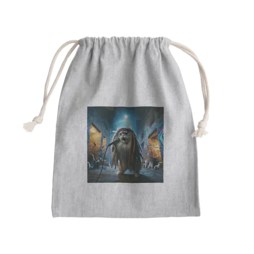 ボブニャーリー的な猫 Mini Drawstring Bag