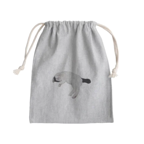 尻尾が短い保護猫 たぬちゃん Mini Drawstring Bag