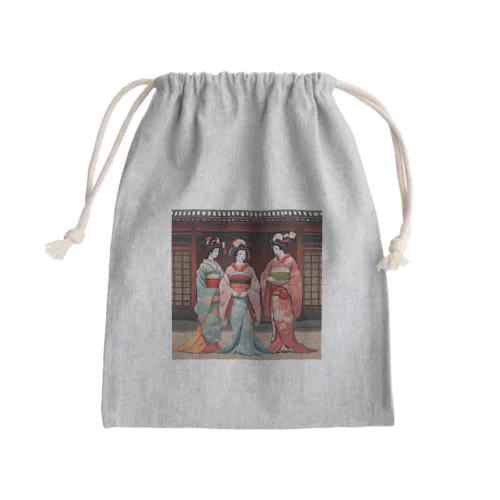 舞妓さん Mini Drawstring Bag