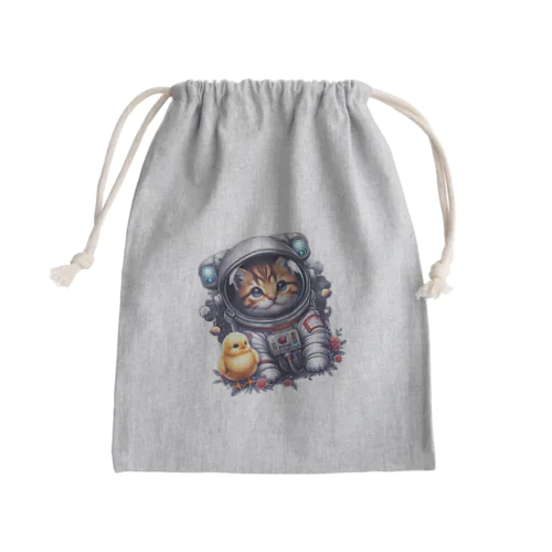 宇宙へお散歩 Mini Drawstring Bag