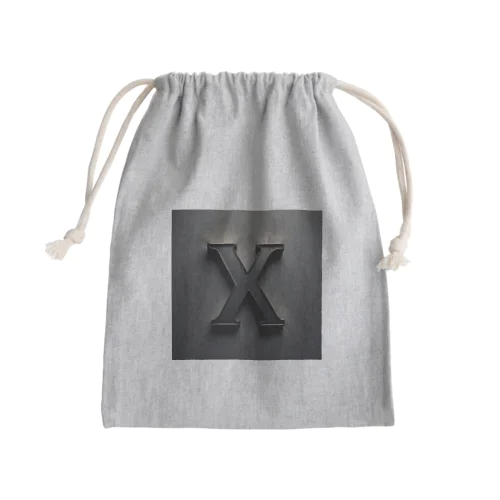 かっこよく描いたX Mini Drawstring Bag