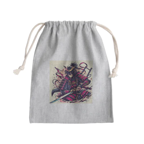 カッコいい侍のグッズ Mini Drawstring Bag