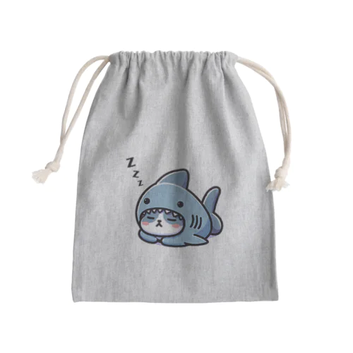 すやすや着ぐるみネコ Mini Drawstring Bag