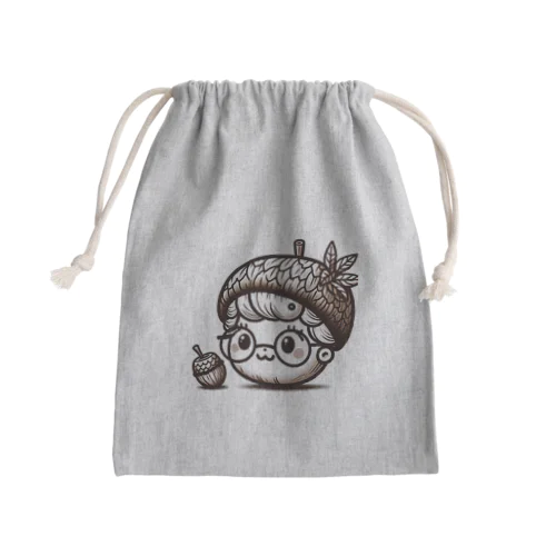 どんぐりばあちゃん Mini Drawstring Bag