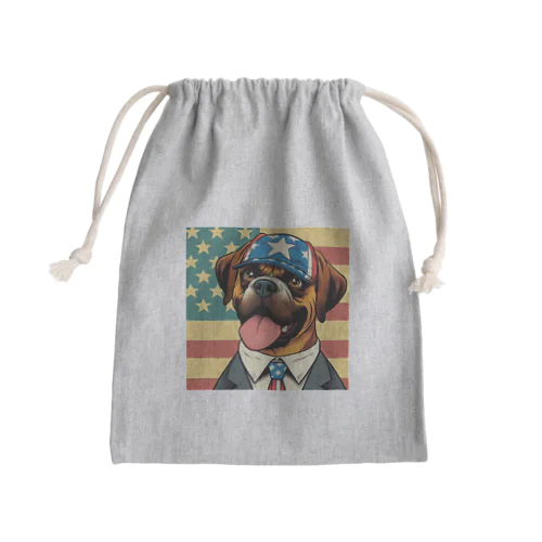 アメリカンドリームを追いかける犬 Mini Drawstring Bag