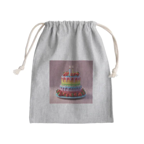 レインボーケーキ Mini Drawstring Bag