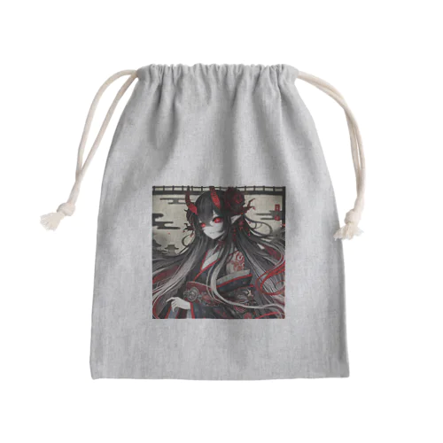 鬼の女の子 Mini Drawstring Bag