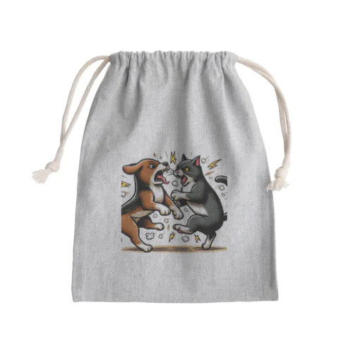 犬猿の仲 Mini Drawstring Bag