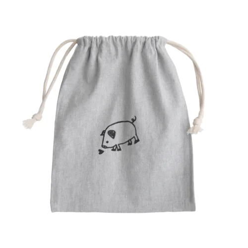 ぶたさん Mini Drawstring Bag