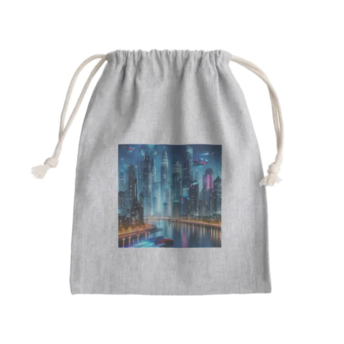 「都会風景グッズ」 Mini Drawstring Bag