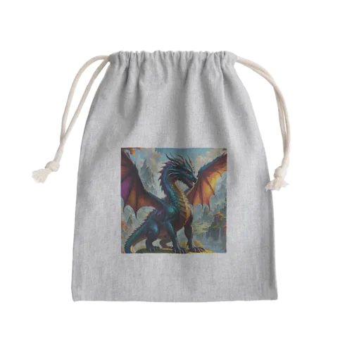 王道ドラゴン Mini Drawstring Bag