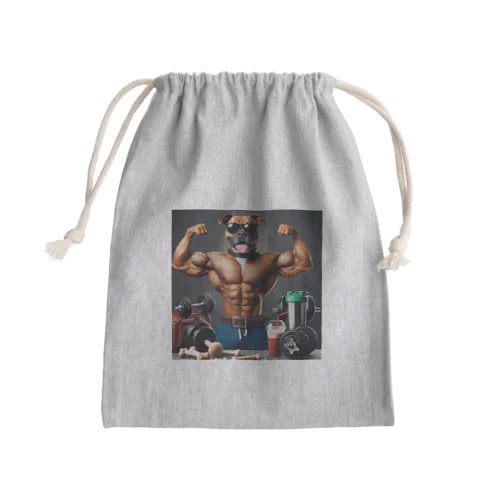 犬　筋肉マッチョ　 Mini Drawstring Bag