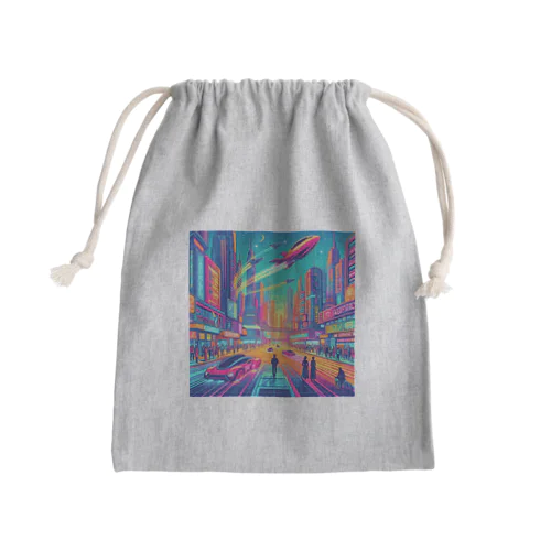 まるでSF映画 Mini Drawstring Bag