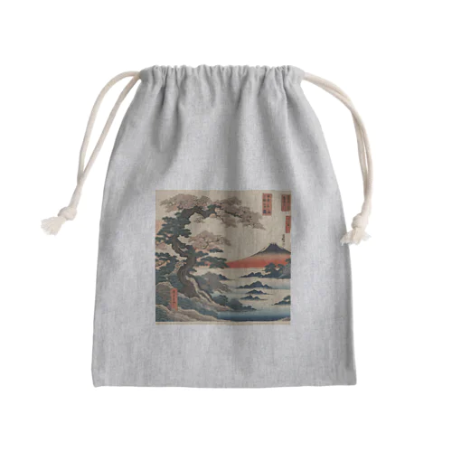 浮世絵 Mini Drawstring Bag