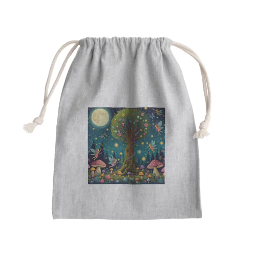 森の妖精 Mini Drawstring Bag