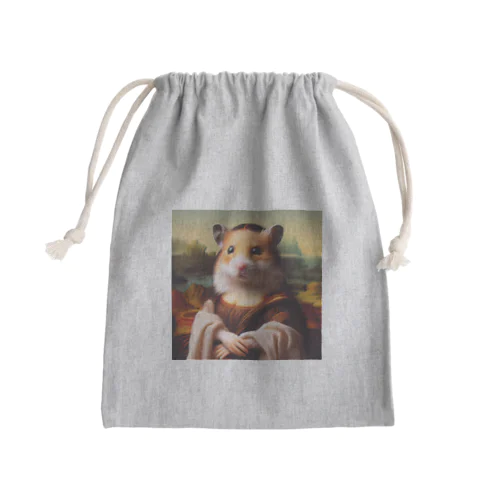 絵画になりたかったハムくん Mini Drawstring Bag