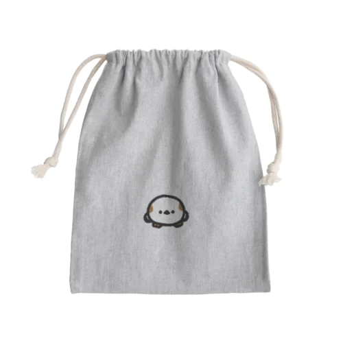 はげシマエナガ Mini Drawstring Bag