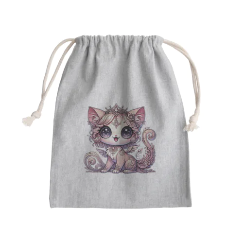 幻想のプリンセスキャット Mini Drawstring Bag