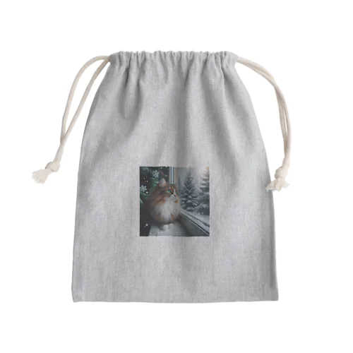 ノルウェージャンフォレストキャット　Tシャツ　クリアファイル　パーカー Mini Drawstring Bag