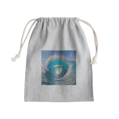 癒しの波 Mini Drawstring Bag