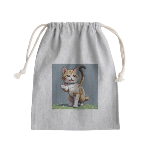 踊る猫 Mini Drawstring Bag