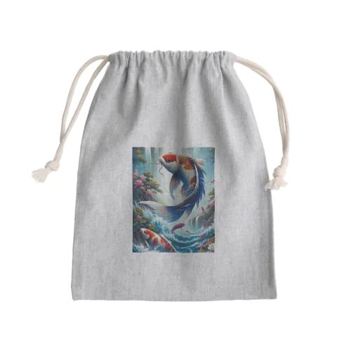 鯉の滝登り Mini Drawstring Bag