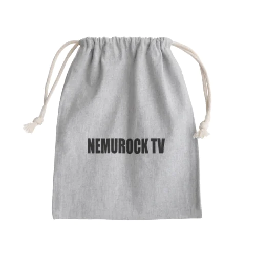 NEMUROCK TV（ブラック ロゴ） Mini Drawstring Bag