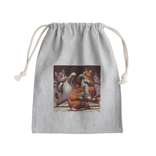 猫拳（奥義はネコパンチ） Mini Drawstring Bag