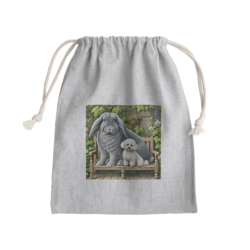 フレミッシュジャイアントとビションフリーゼ Mini Drawstring Bag