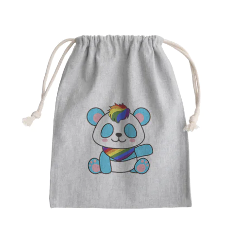 にじいろパンダ Mini Drawstring Bag