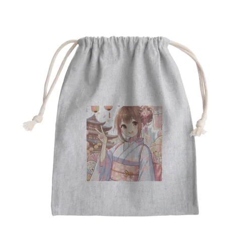 お祭り好きのＪＫ Mini Drawstring Bag