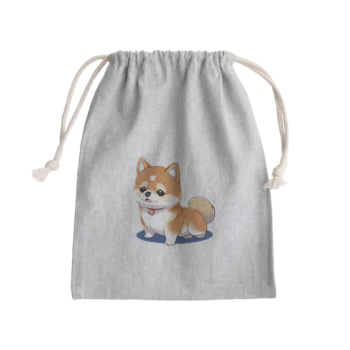 わんちゃ Mini Drawstring Bag