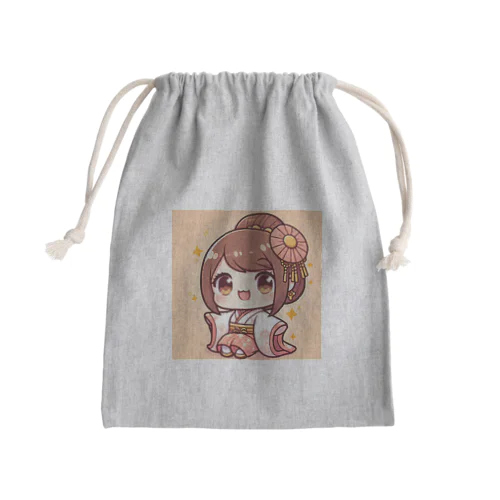 可愛い笑顔 Mini Drawstring Bag