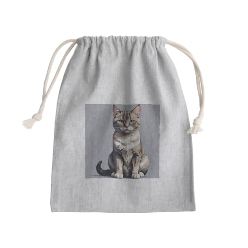 座っている猫 Mini Drawstring Bag