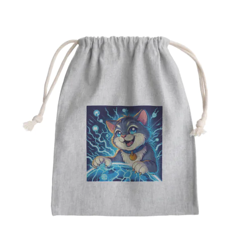 電脳猫 Mini Drawstring Bag