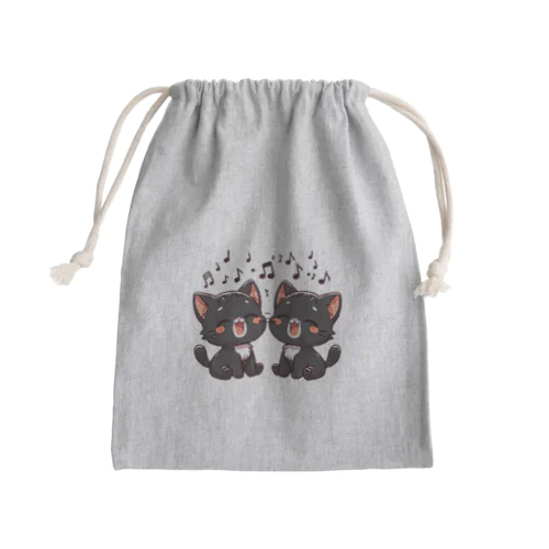 ねこコーラス 07 Mini Drawstring Bag