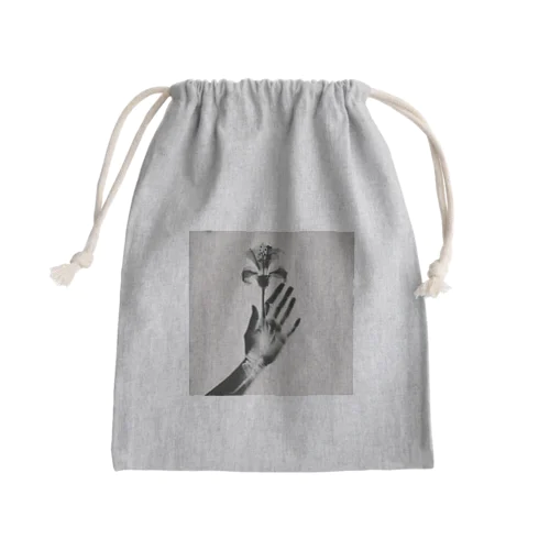 百合と手 Mini Drawstring Bag