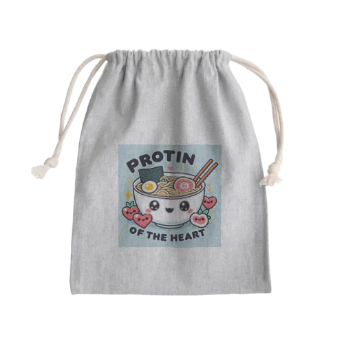 ラーメンは心のプロテイン Mini Drawstring Bag