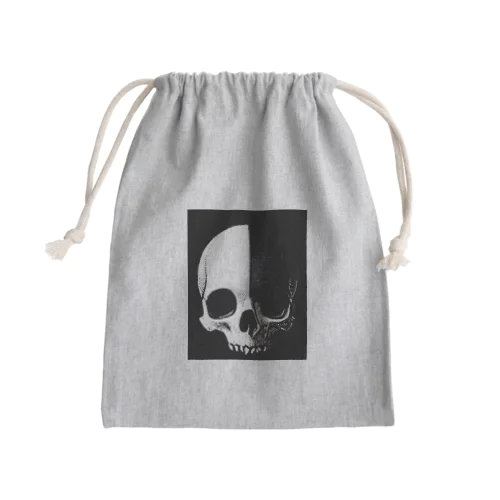 モノトーンドクロ Mini Drawstring Bag