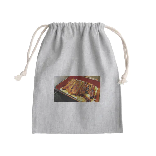 元気がでるのは、やっぱりうなぎ丼！ Mini Drawstring Bag