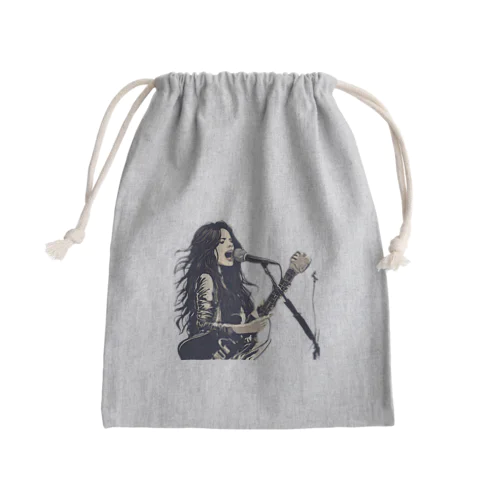 ロックな女 Mini Drawstring Bag