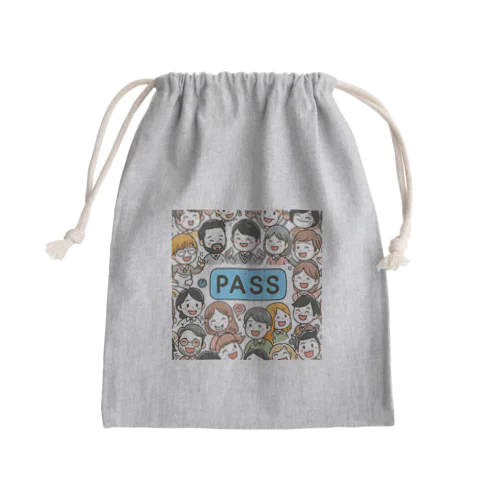 合格PASSED Mini Drawstring Bag