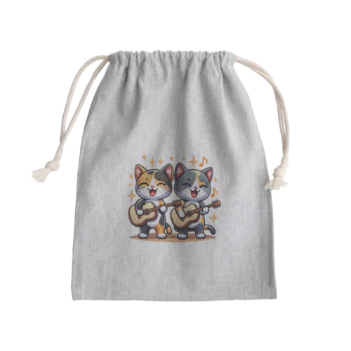 ねこコーラス 13 Mini Drawstring Bag