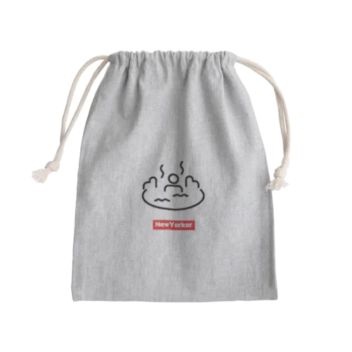 ニューヨーカー入浴（温泉） Mini Drawstring Bag